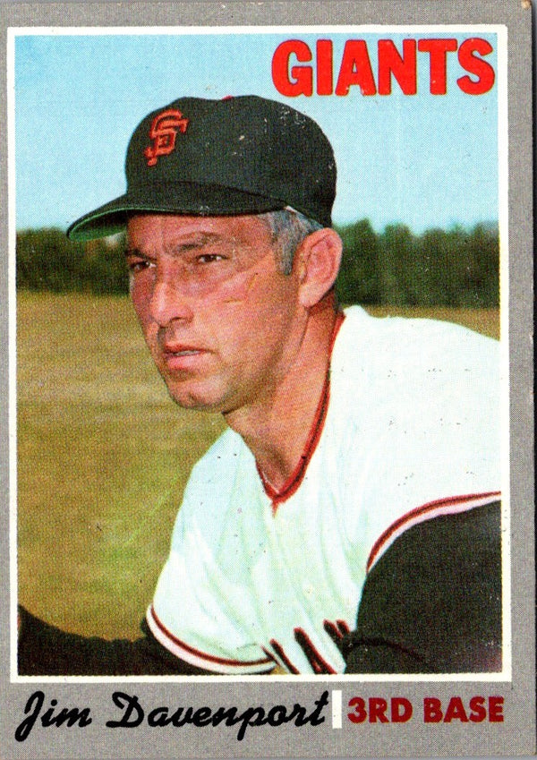 1970 Topps Jim Davenport #378 EX-MT+