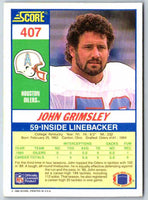 1990 Score John Grimsley #407