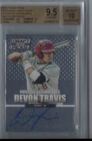 2013 Panini Prizm Devon Travis 9.5 BGS #98 Rookie Autograph