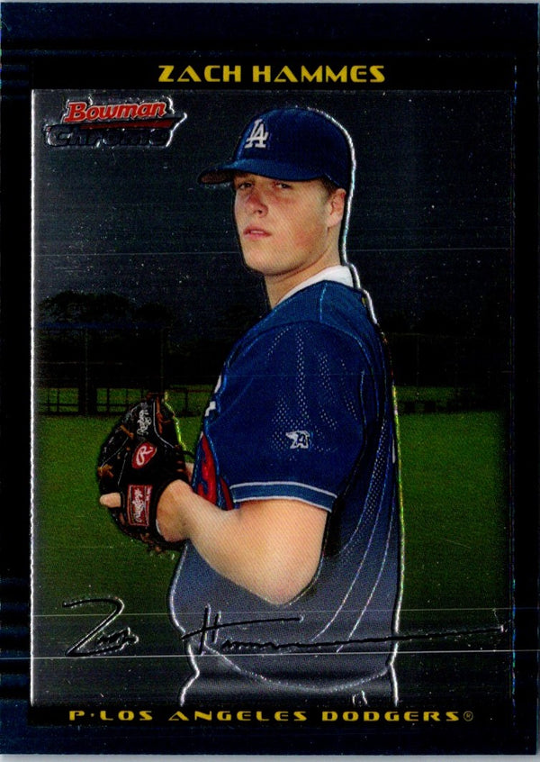 2002 Bowman Draft Picks & Prospects Zach Hammes #BDP51 Rookie