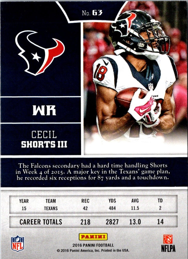 2016 Panini Cecil Shorts III