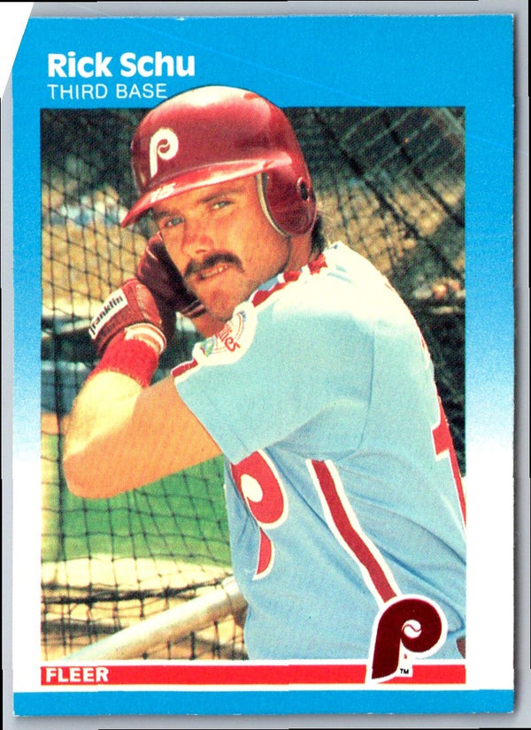 1987 Fleer Rick Schu #188