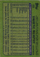 1982 Topps Dwayne Murphy #29