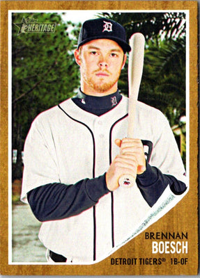 2011 Topps Heritage Brennan Boesch #154