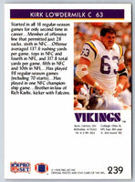 1992 Proset Kirk Lowdermilk #239