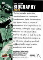 2010 Upper Deck Season Biography Evan Longoria #SB-8