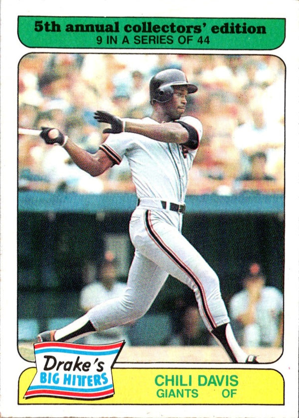 1985 Drake's Big Hitters Chili Davis #9