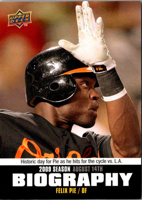 2010 Upper Deck Season Biography Felix Pie #SB-149