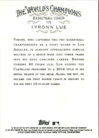 2018 Topps Allen & Ginter Tyronn Lue #179