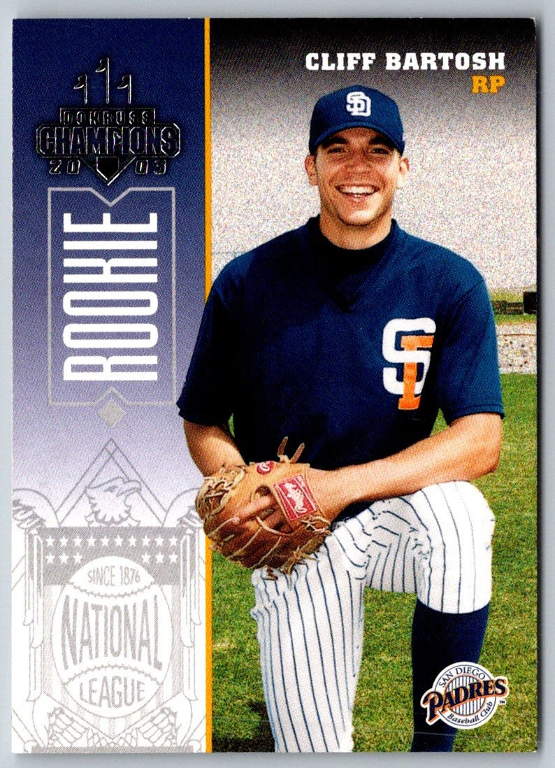 2003 Donruss Champions Cliff Bartosh