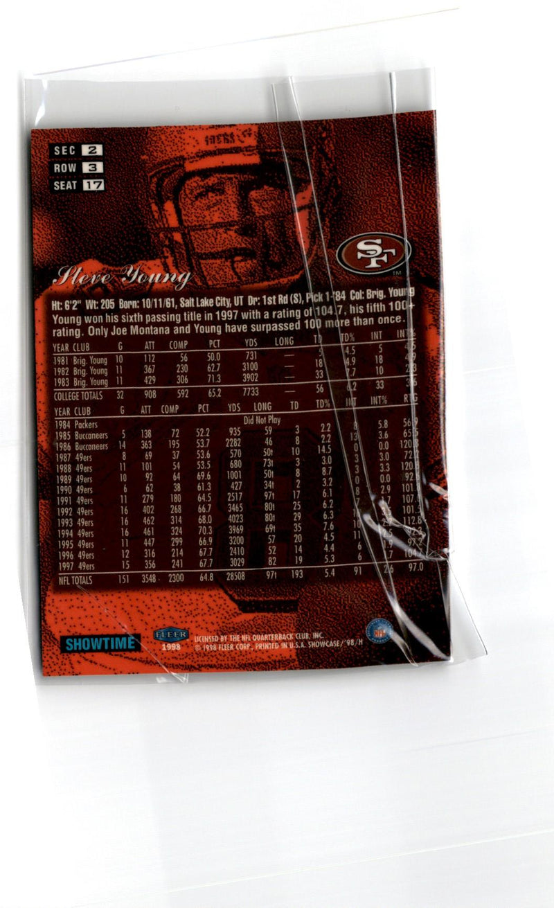 1998 Flair Showcase Steve Young