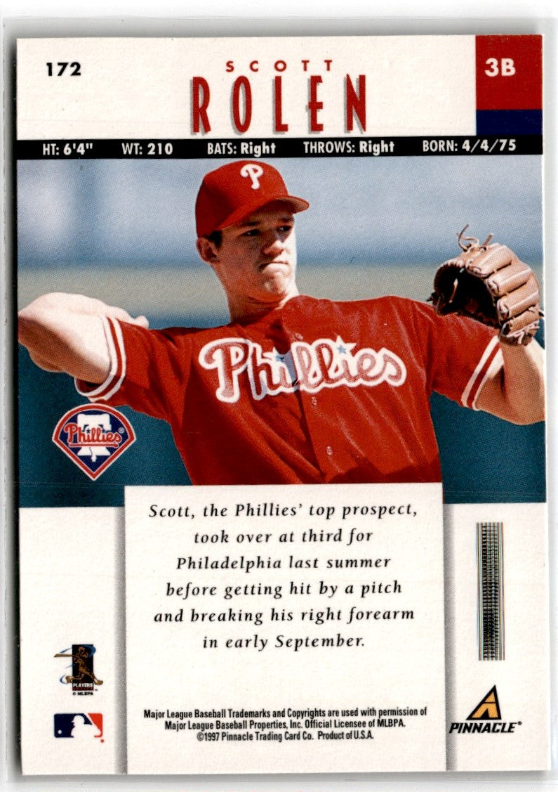 1997 New Pinnacle Scott Rolen