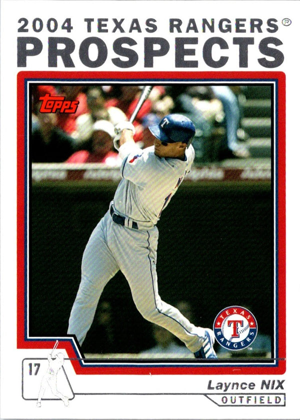 2004 Topps Traded & Rookies Laynce Nix #T108