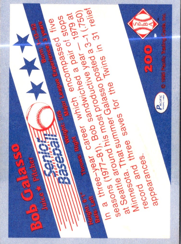 1990 Pacific Senior League Bob Galasso
