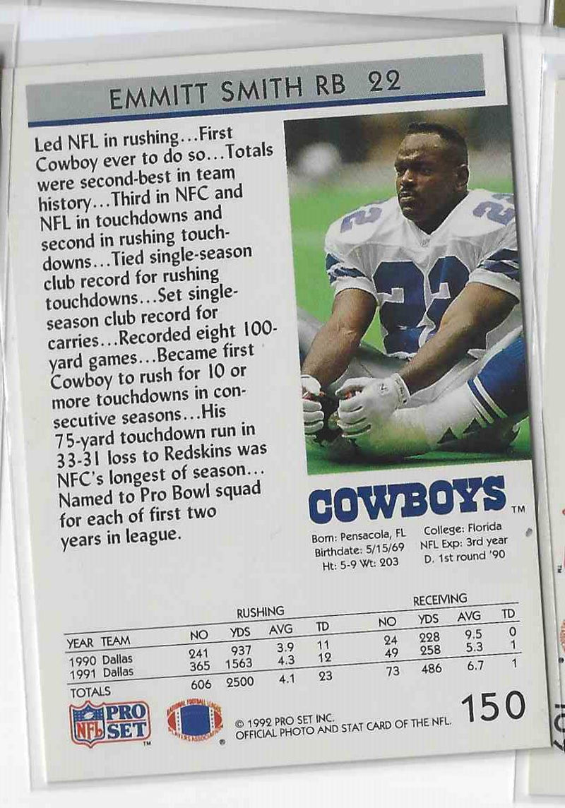 1992 ProSet Emmitt Smith