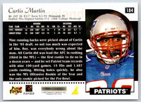 1996 Score Curtis Martin #184
