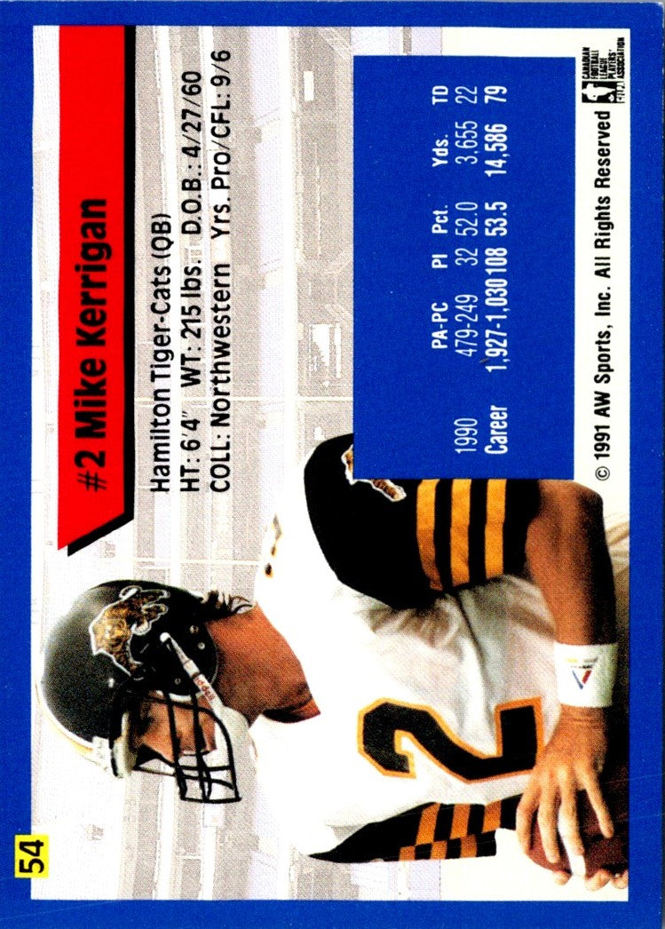 1991 All World CFL Mike Kerrigan