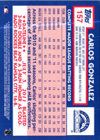 2012 Topps Archives Carlos Gonzalez #157