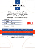 2008 Donruss Threads Austin Romine #51
