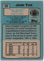 1988 Topps John Tice #59 Rookie
