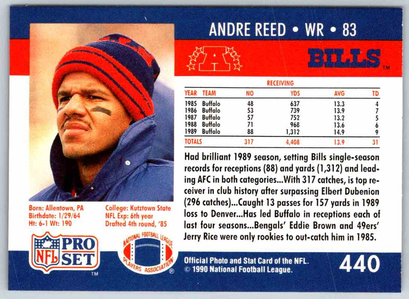 1990 Proset Andre Reed