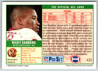 1989 Pro Set Ricky Sanders #435