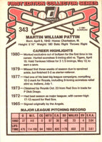 1981 Donruss Marty Pattin #343