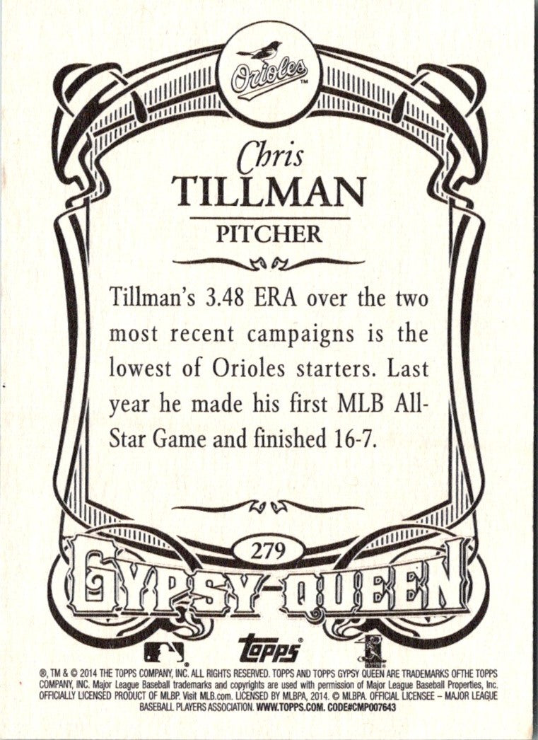 2014 Topps Gypsy Queen Chris Tillman