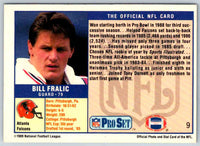 1989 NFL Proset Bill Fralic #9