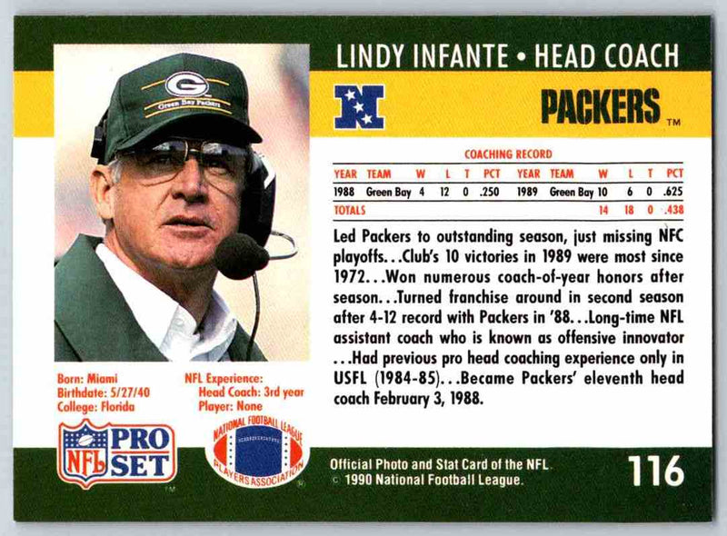1990 Pro Set Lindy Infante