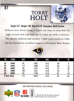 2007 Upper Deck First Edition Torry Holt #87