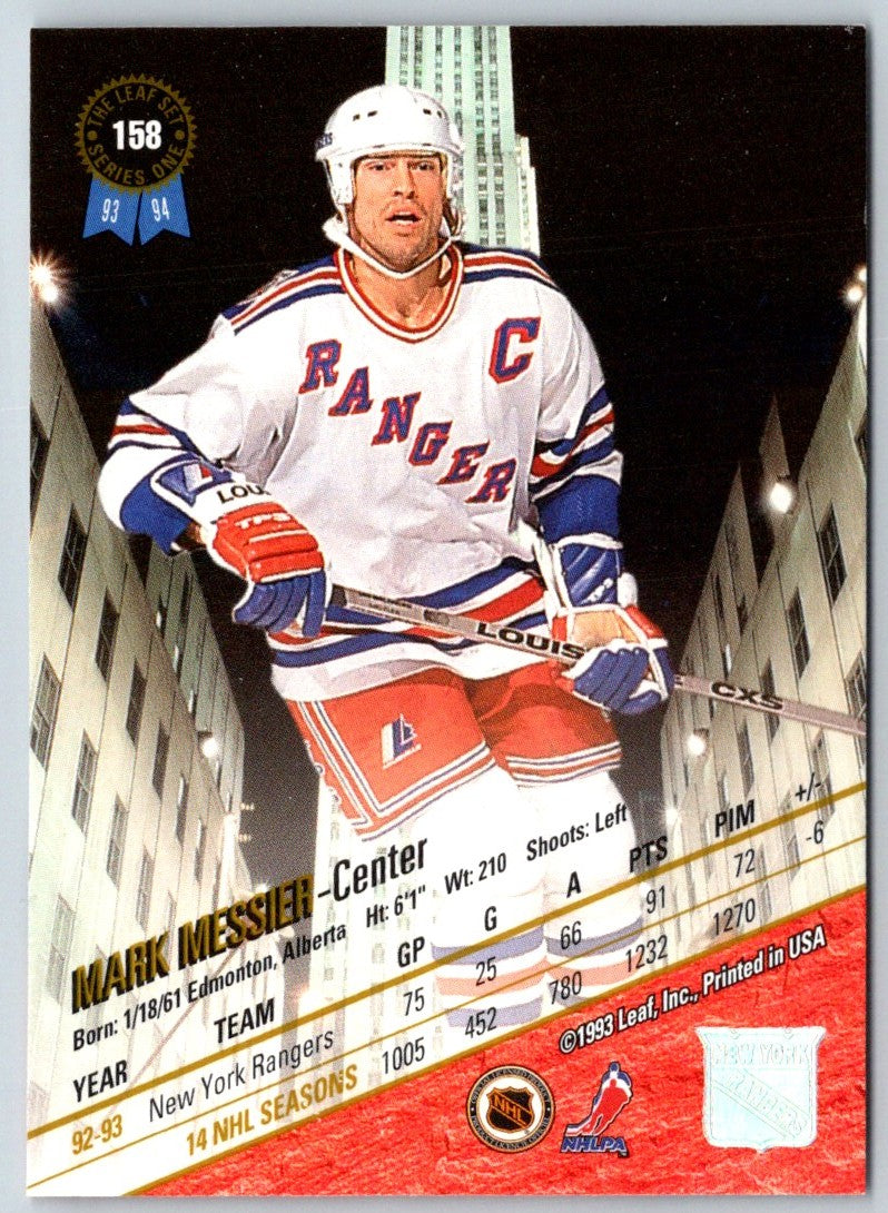 1993 Leaf Mark Messier