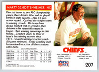 1992 Proset Marty Schottenheimer #207