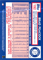 2012 Topps Archives Brad Peacock #192 Rookie
