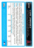 2009 Bowman Chrome Prospects Luis Jimenez #BCP22