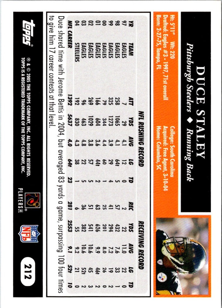 2005 Topps Duce Staley