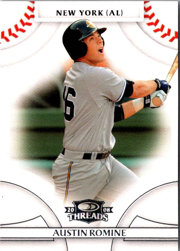 2008 Donruss Threads Austin Romine #51