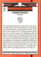 1987 Donruss Chris Bosio #20