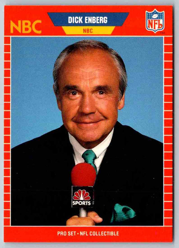 1989 NFL Proset Dick Enberg #24