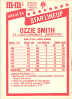 1987 M&M's Star Lineup Ozzie Smith #24
