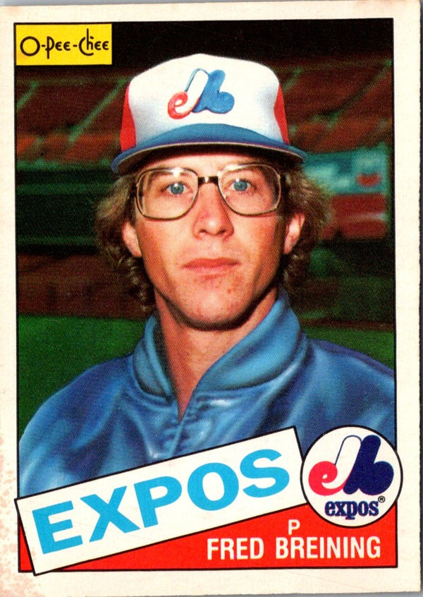 1985 Indianapolis Indians Team Issue Fred Breining #10