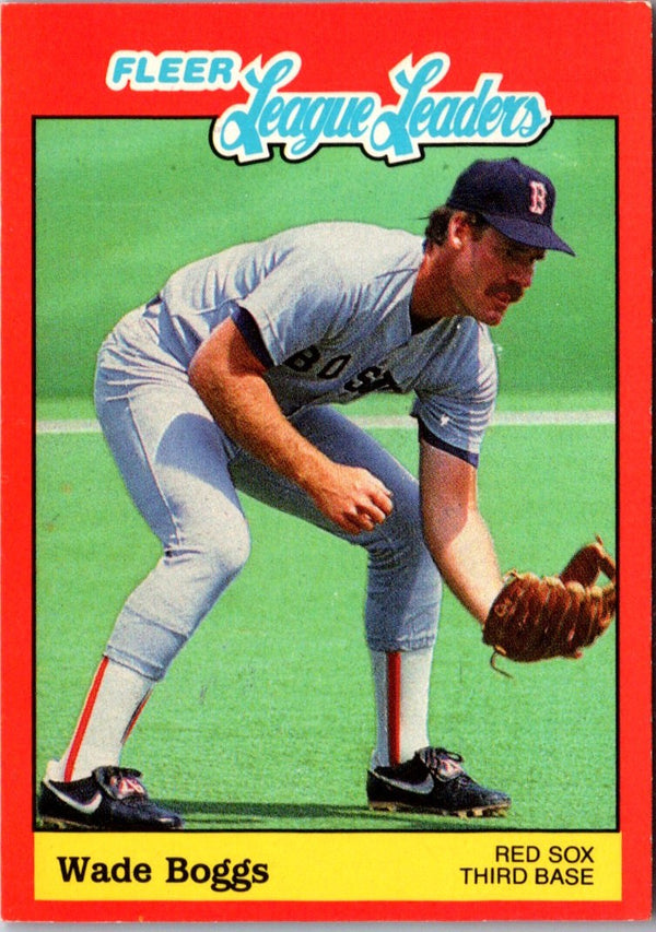 1989 Fleer League Leaders Wade Boggs #2