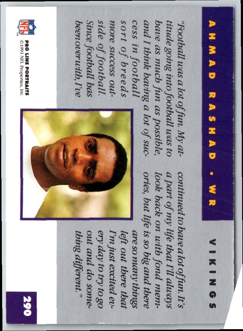 1991 Pro Line Portraits Ahmad Rashad