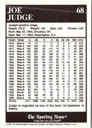 1991 Conlon Collection TSN Joe Judge