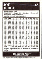 1991 Conlon Collection TSN Joe Judge #68