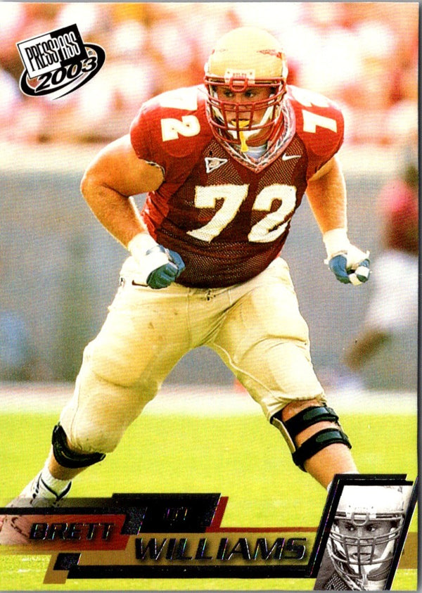 2003 Press Pass Brett Williams #37