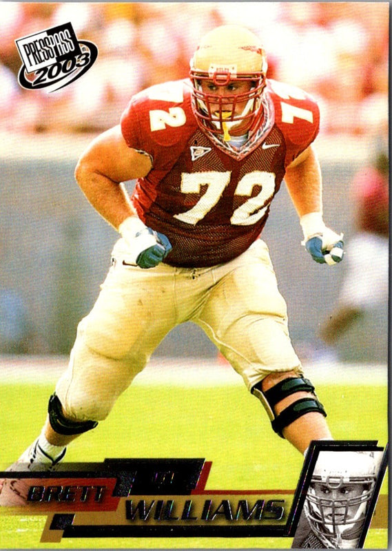 2003 Press Pass Brett Williams #37