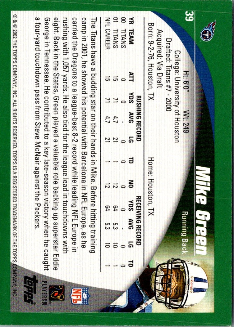 2002 Topps Collection Mike Green