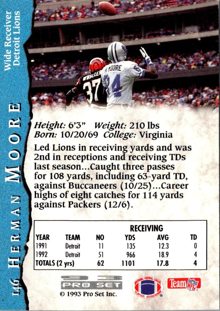 1993 Pro Set Herman Moore