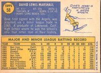 1970 Topps Dave Marshall #58 EX-MT+
